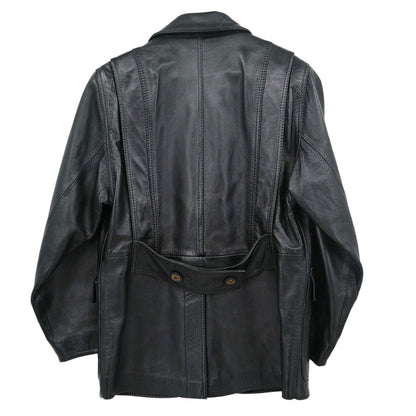 Loewe Single Breasted Napa Leather Jacket Black #40