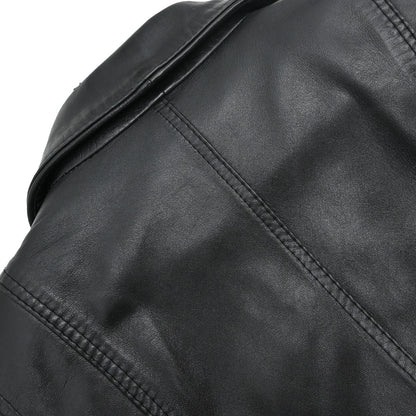 Loewe Single Breasted Napa Leather Jacket Black #40