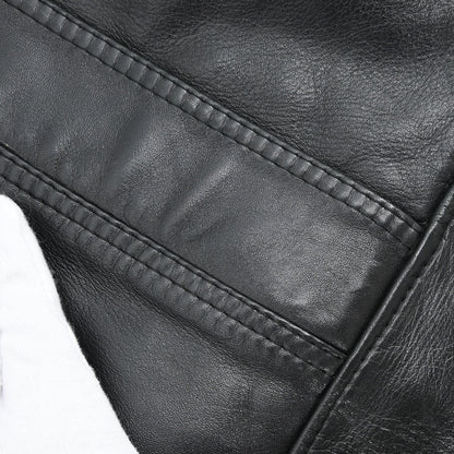 Loewe Single Breasted Napa Leather Jacket Black #40
