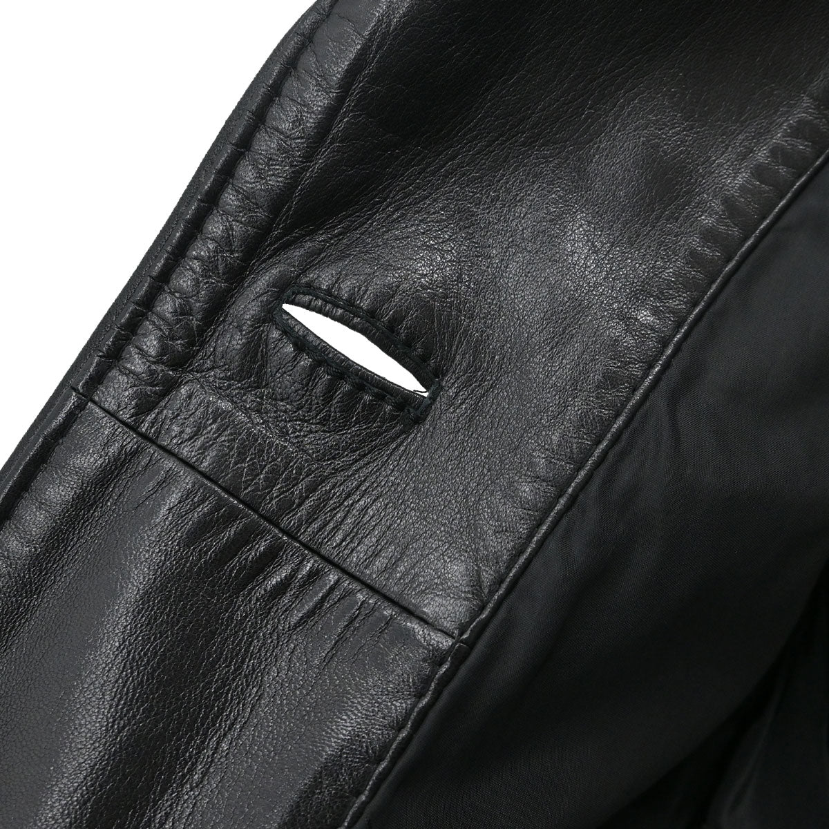 Loewe Single Breasted Napa Leather Jacket Black #40