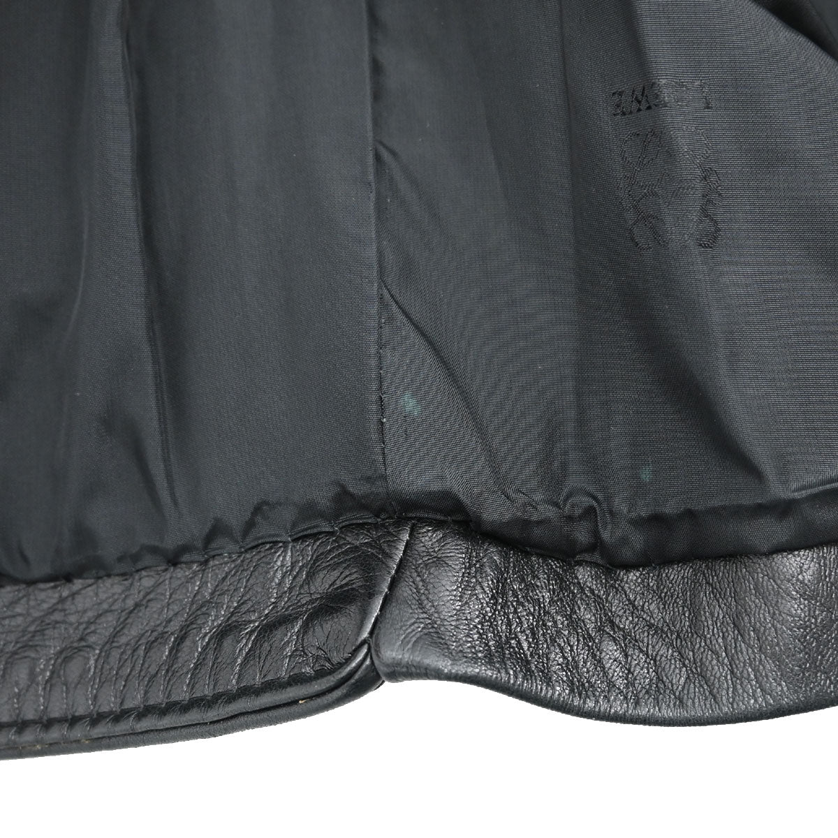 Loewe Single Breasted Napa Leather Jacket Black #40