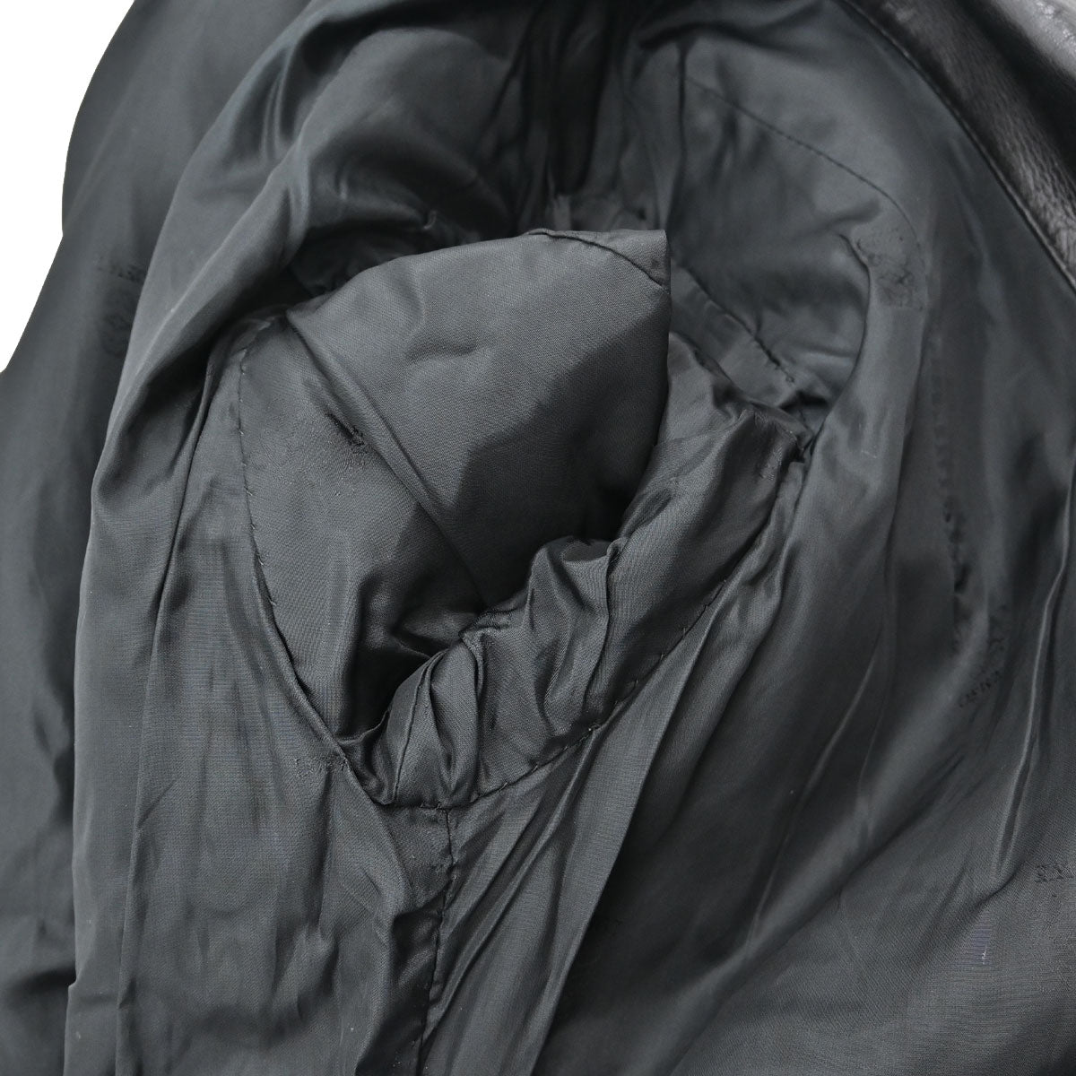 Loewe Single Breasted Napa Leather Jacket Black #40