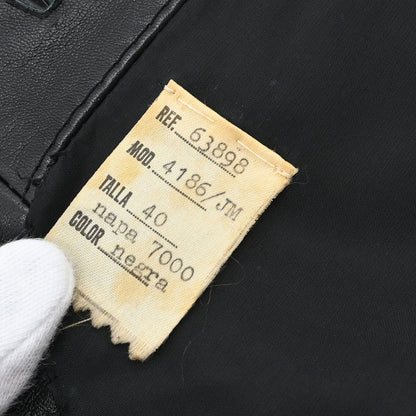 Loewe Single Breasted Napa Leather Jacket Black #40
