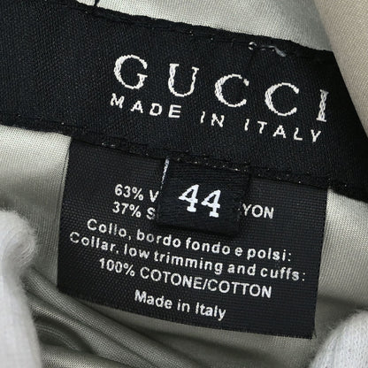 Gucci Reversible Embroidery Jacket Light Blue Beige #44