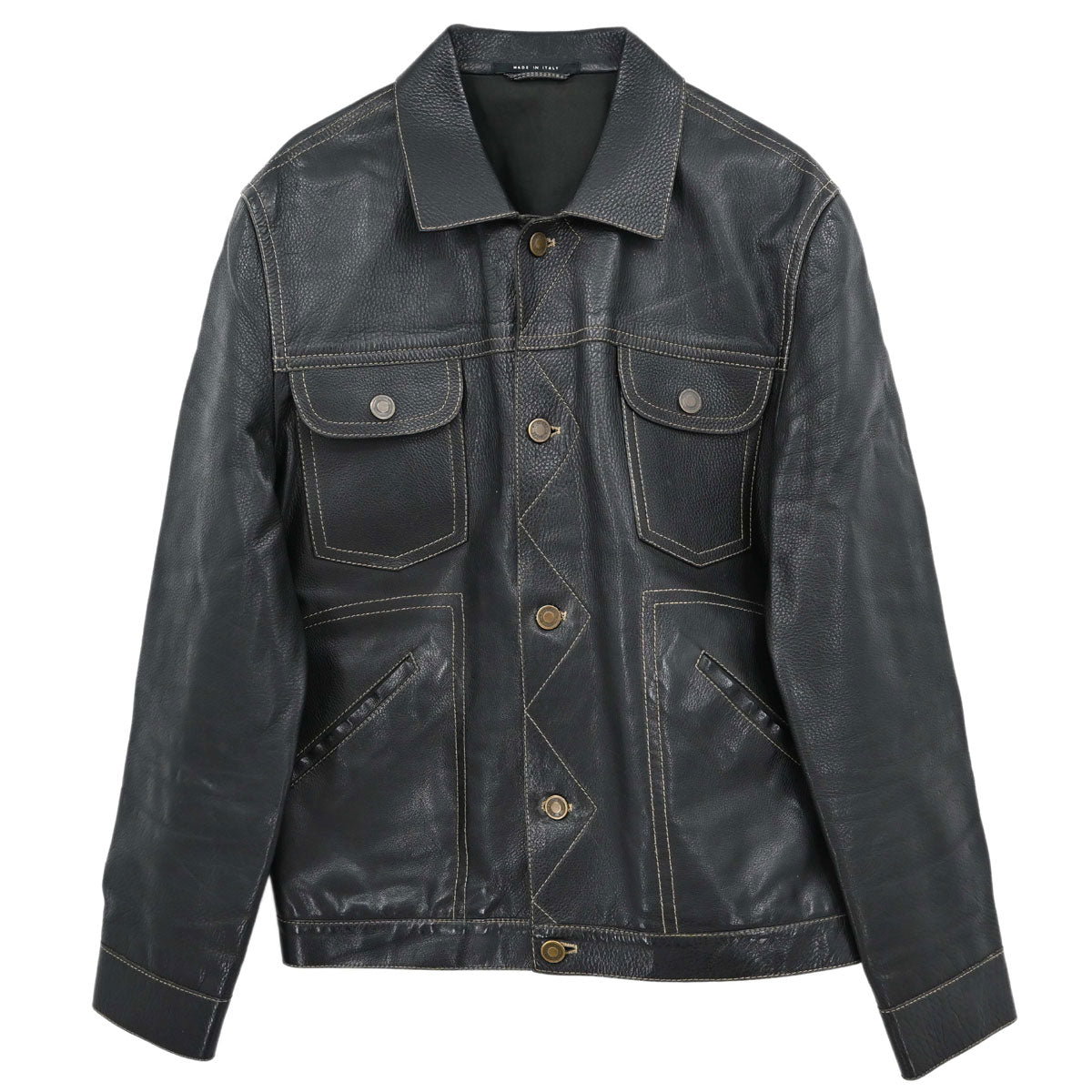 Gucci Cowskin Jacket Black #46