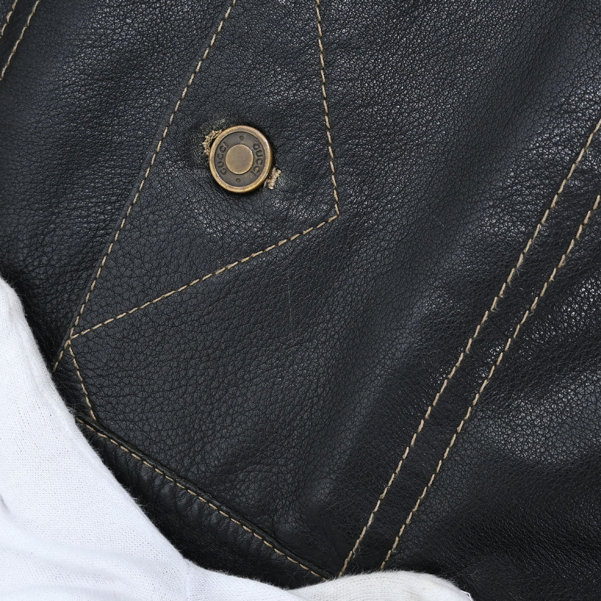Gucci Cowskin Jacket Black #46