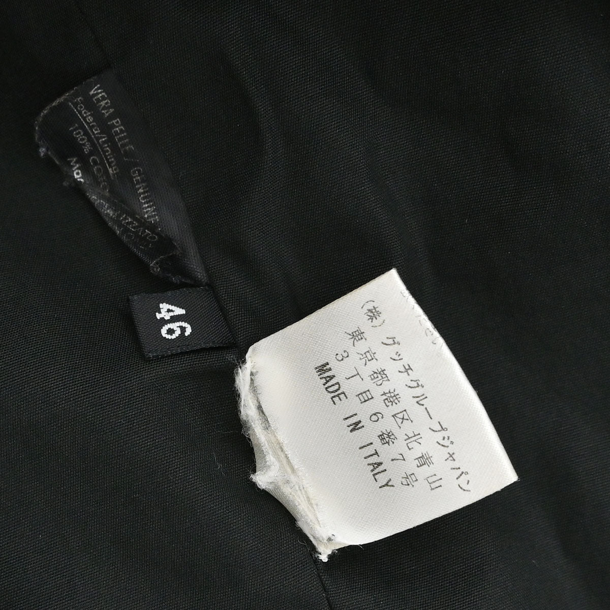 Gucci Cowskin Jacket Black #46