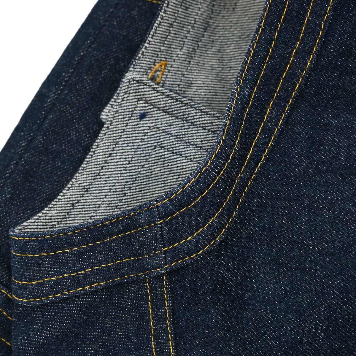 Chanel 1996 Sleeveless Vest Denim Jacket Navy #38