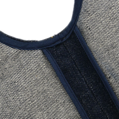 Chanel 1996 Sleeveless Vest Denim Jacket Navy #38