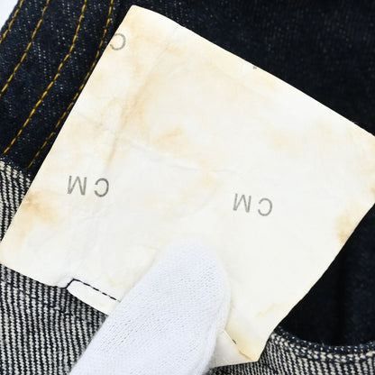 Chanel 1996 Sleeveless Vest Denim Jacket Navy #38