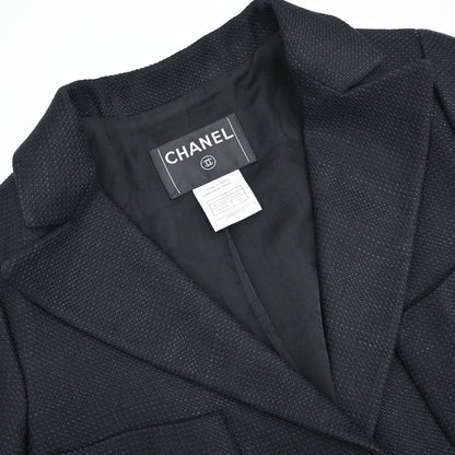 Chanel 2007 Single Breasted Jacket Black #34