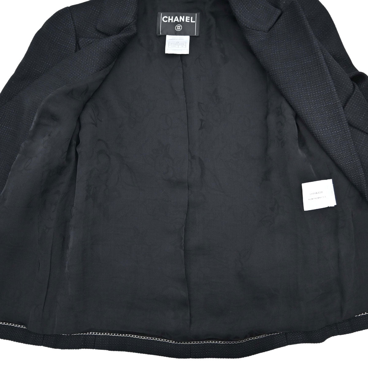 Chanel 2007 Single Breasted Jacket Black #34