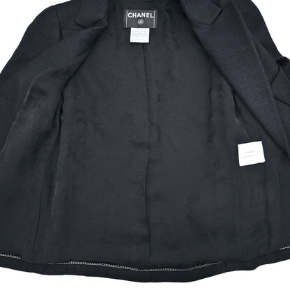 Chanel 2007 Single Breasted Jacket Black #34