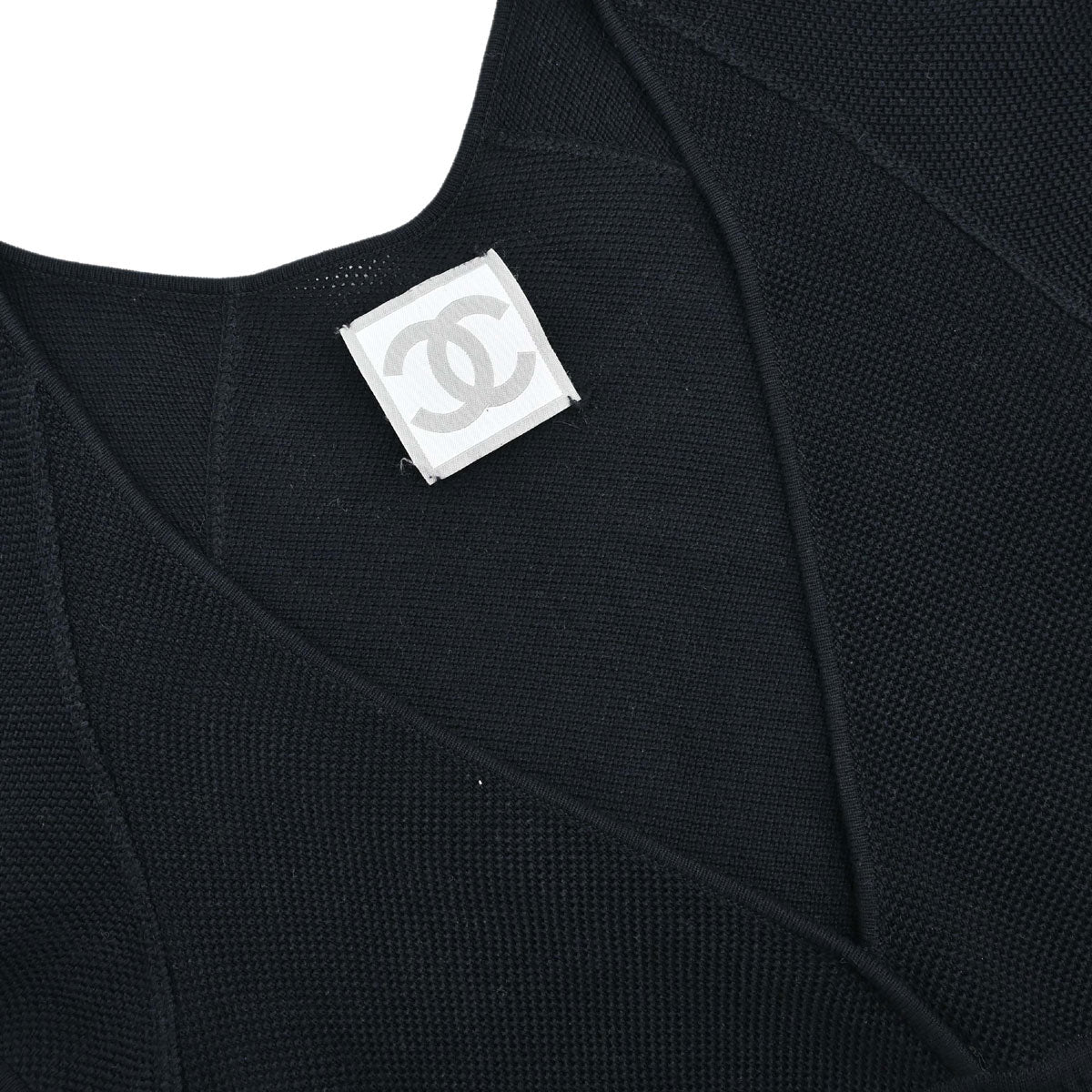 Chanel 2004 Sport Line Short Sleeve Dress Black #38