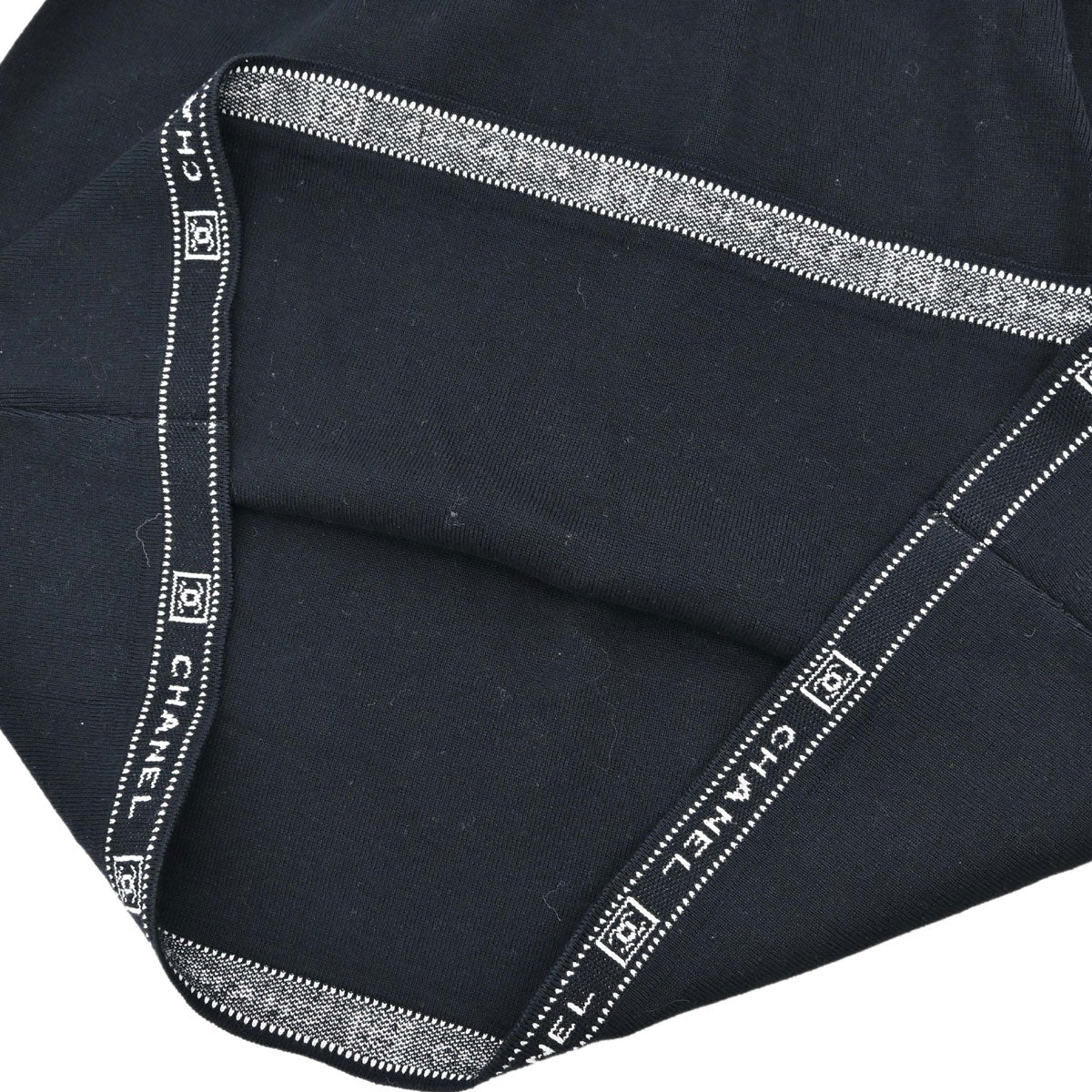 Chanel 2004 Sport Line Short Sleeve Dress Black #38
