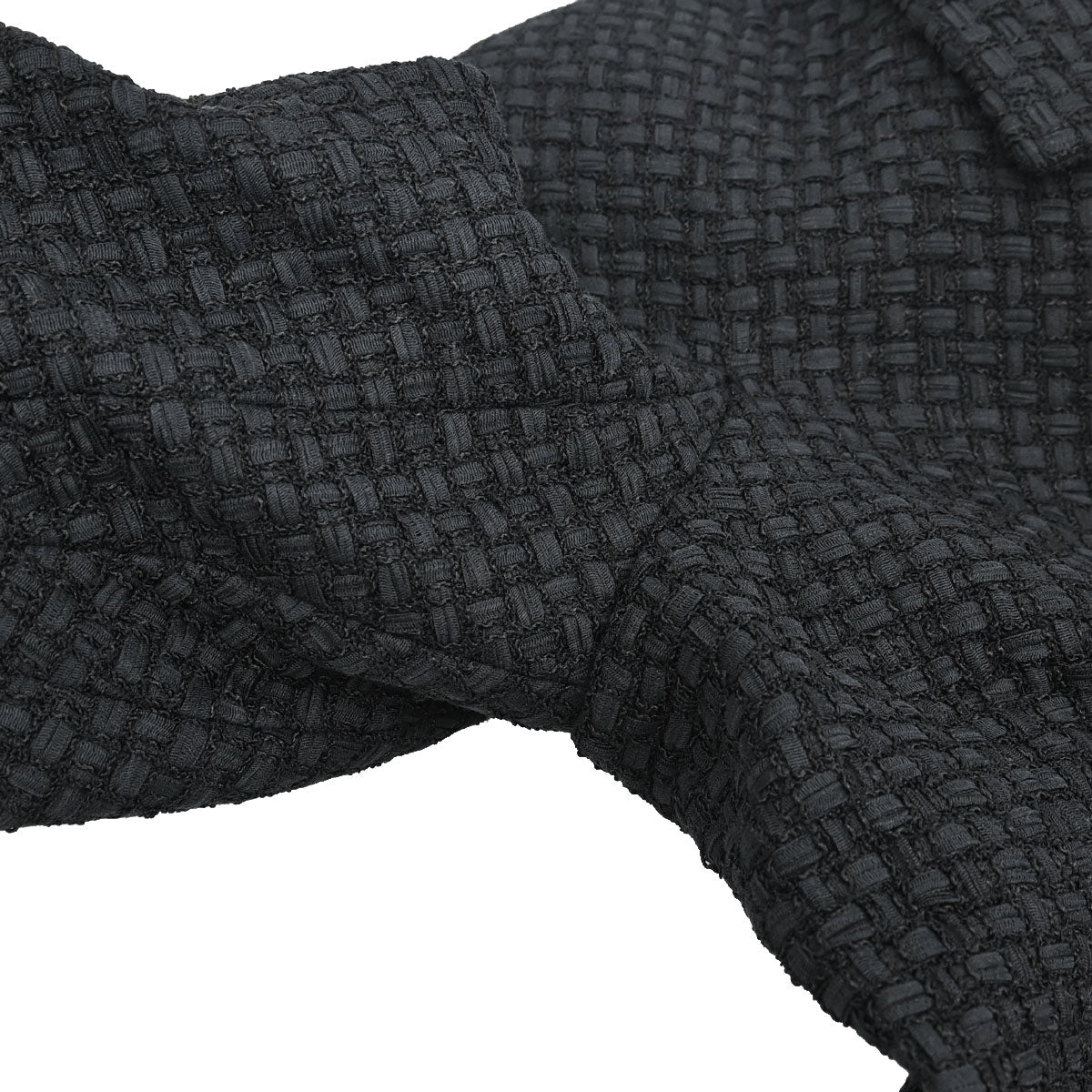Chanel 2014 Double Breasted Short Sleeve Jacket Tweed Black #40