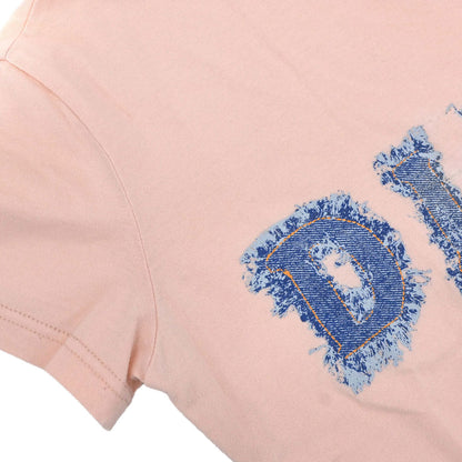 Christian Dior 2003 T-shirt Top Denim Print Pink #36