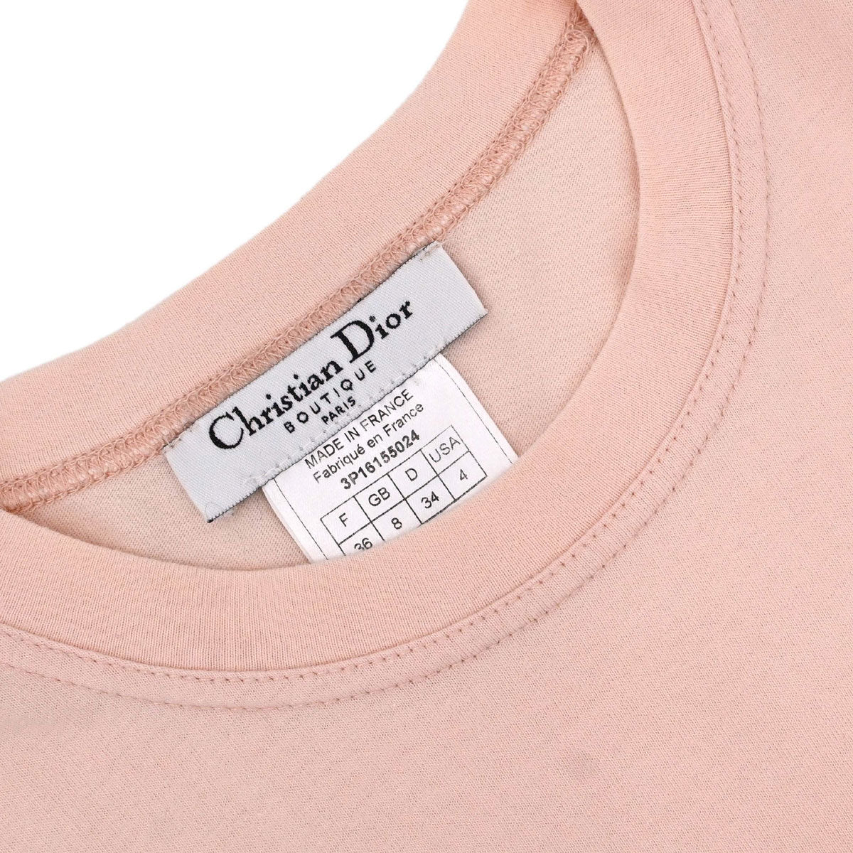 Christian Dior 2003 T-shirt Top Denim Print Pink #36