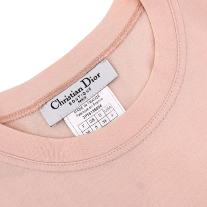Christian Dior 2003 T-shirt Top Denim Print Pink #36