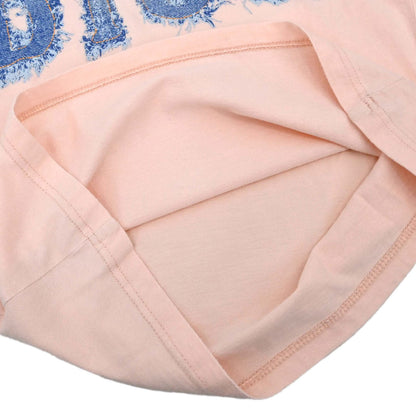 Christian Dior 2003 T-shirt Top Denim Print Pink #36