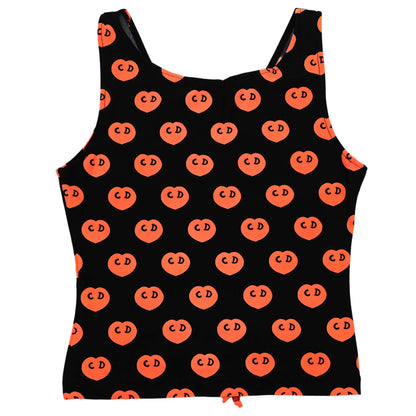 Christian Dior 2002 Sleeveless Tank Top Heart Black #38