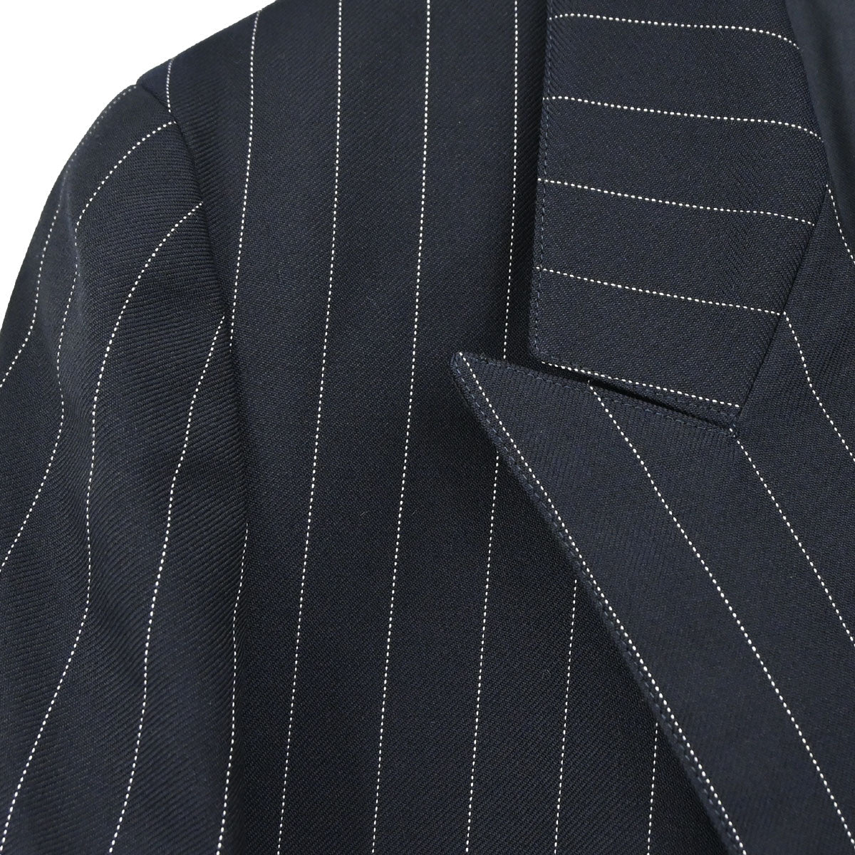 Chanel 1996 Single Breasted Striped Jacket Navy #40