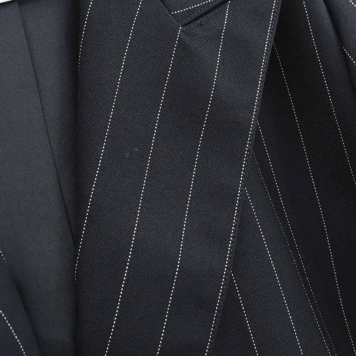 Chanel 1996 Single Breasted Striped Jacket Navy #40
