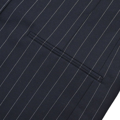 Chanel 1996 Single Breasted Striped Jacket Navy #40