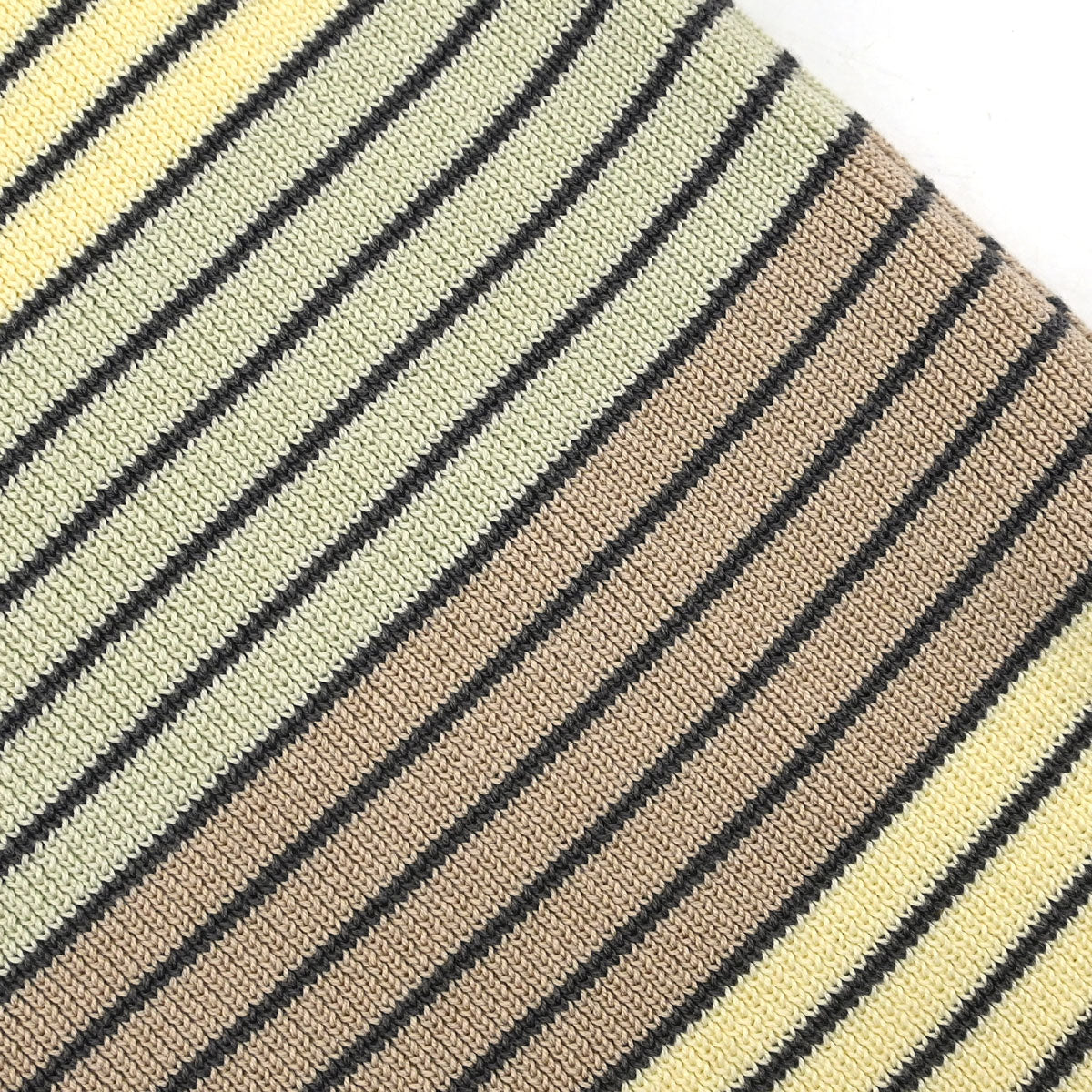 Chanel 1998 Short Sleeve Top Striped Yellow #36