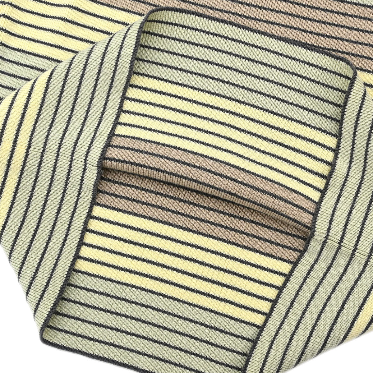 Chanel 1998 Short Sleeve Top Striped Yellow #36