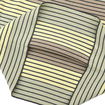 Chanel 1998 Short Sleeve Top Striped Yellow #36