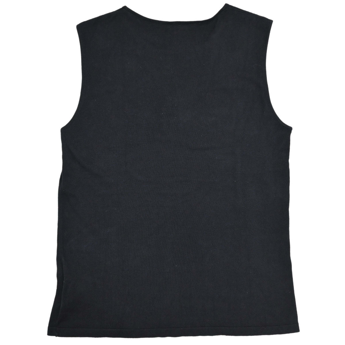 Chanel 2005 Sleeveless Tank Top Knit Black #38