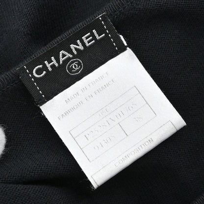 Chanel 2005 Sleeveless Tank Top Knit Black #38