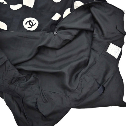 Chanel 1997 Camisole Dot Dress Black White #40