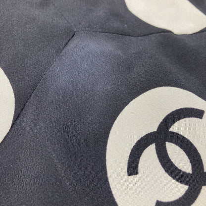 Chanel 1997 Camisole Dot Dress Black White #40