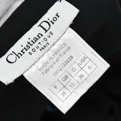 Christian Dior 2001 T-shirt Top Embroidery Sequins Black #38