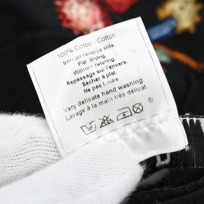 Christian Dior 2001 T-shirt Top Embroidery Sequins Black #38