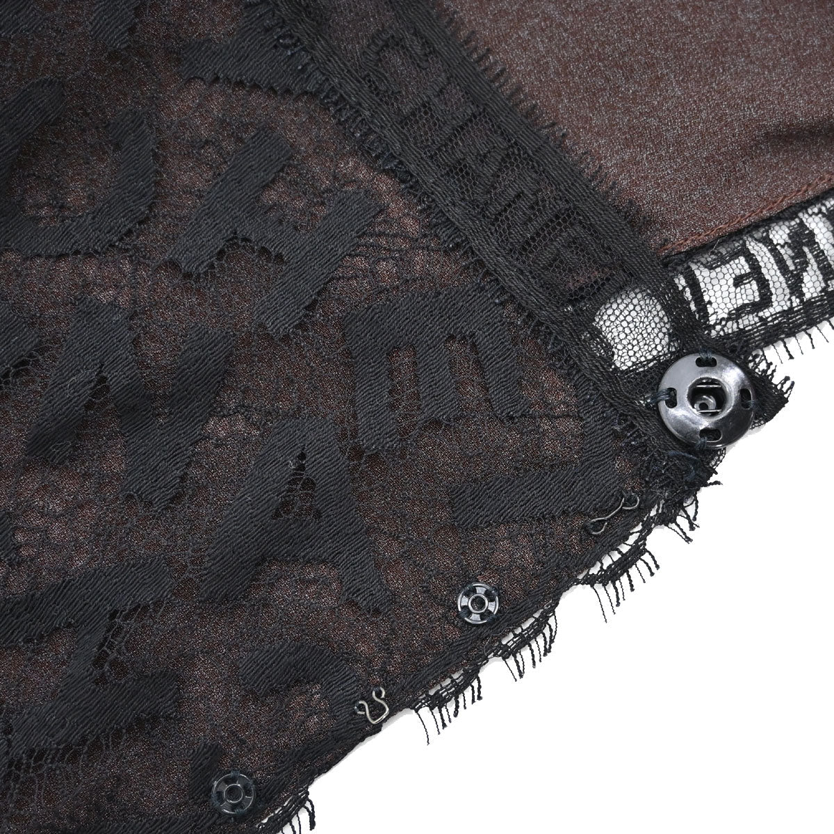 Chanel 1998 Camisole Lace Top Black Brown #36