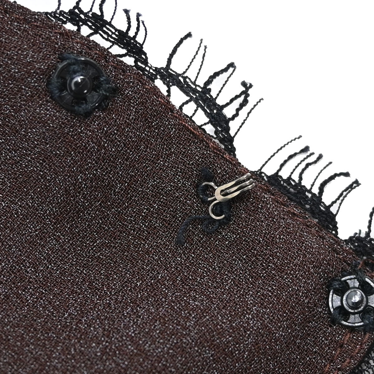 Chanel 1998 Camisole Lace Top Black Brown #36