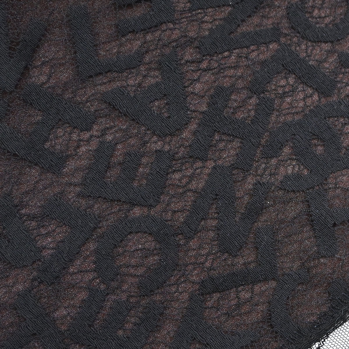 Chanel 1998 Camisole Lace Top Black Brown #36
