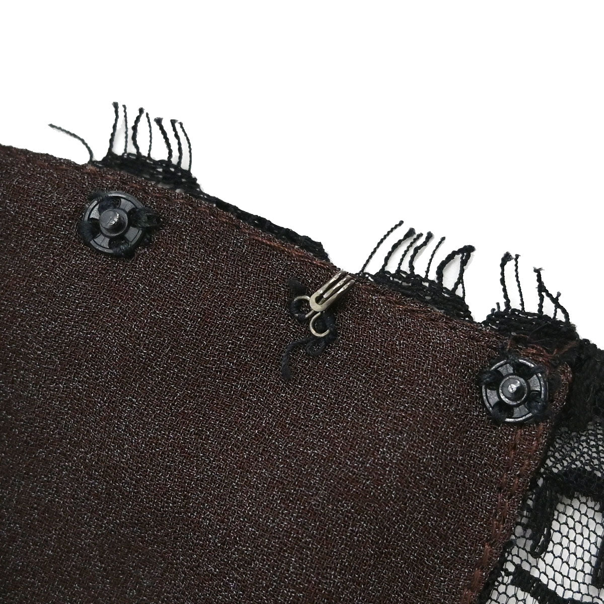 Chanel 1998 Camisole Lace Top Black Brown #36