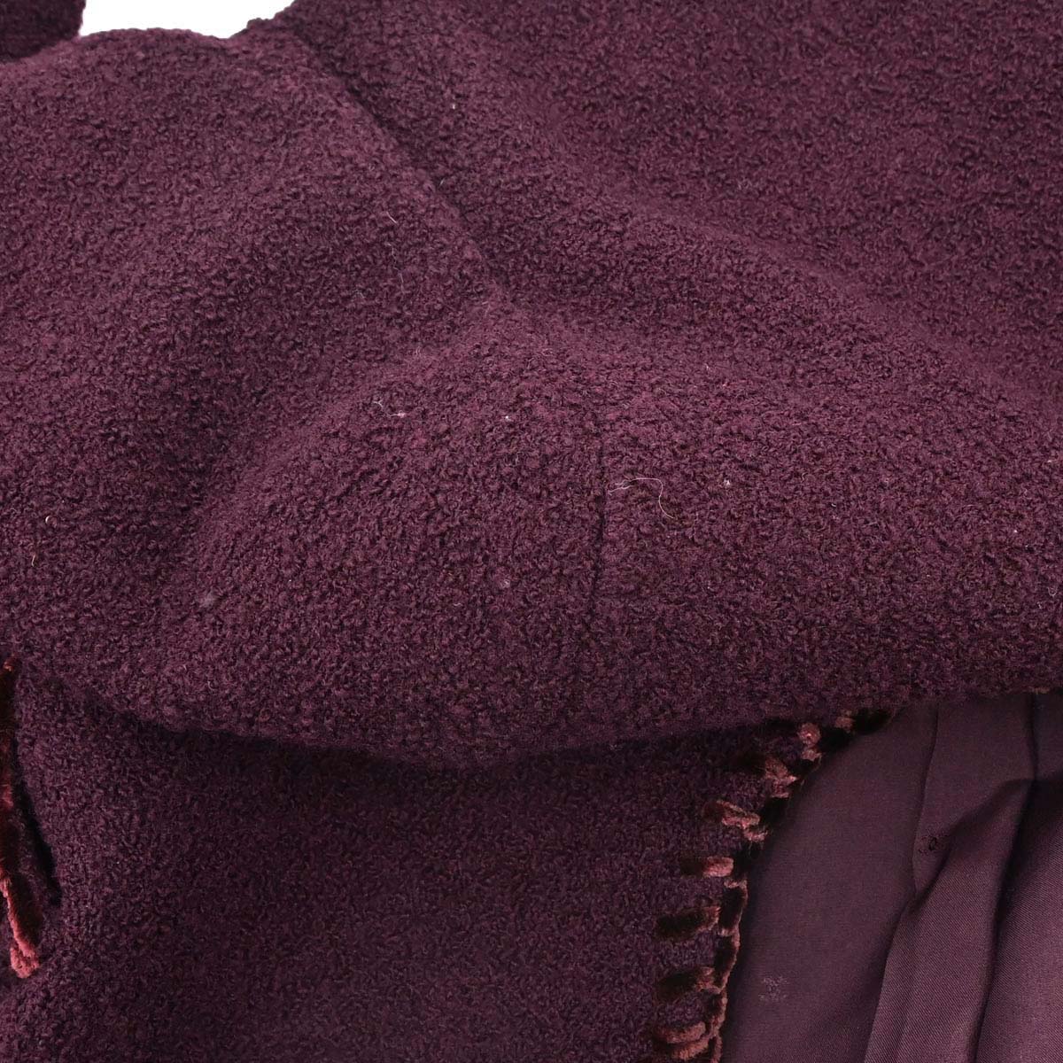 Chanel 1993 Collarless Jacket Brown #36