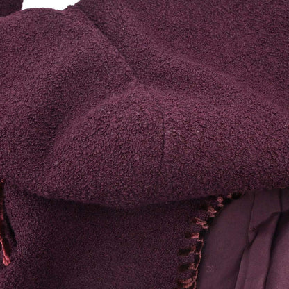 Chanel 1993 Collarless Jacket Brown #36