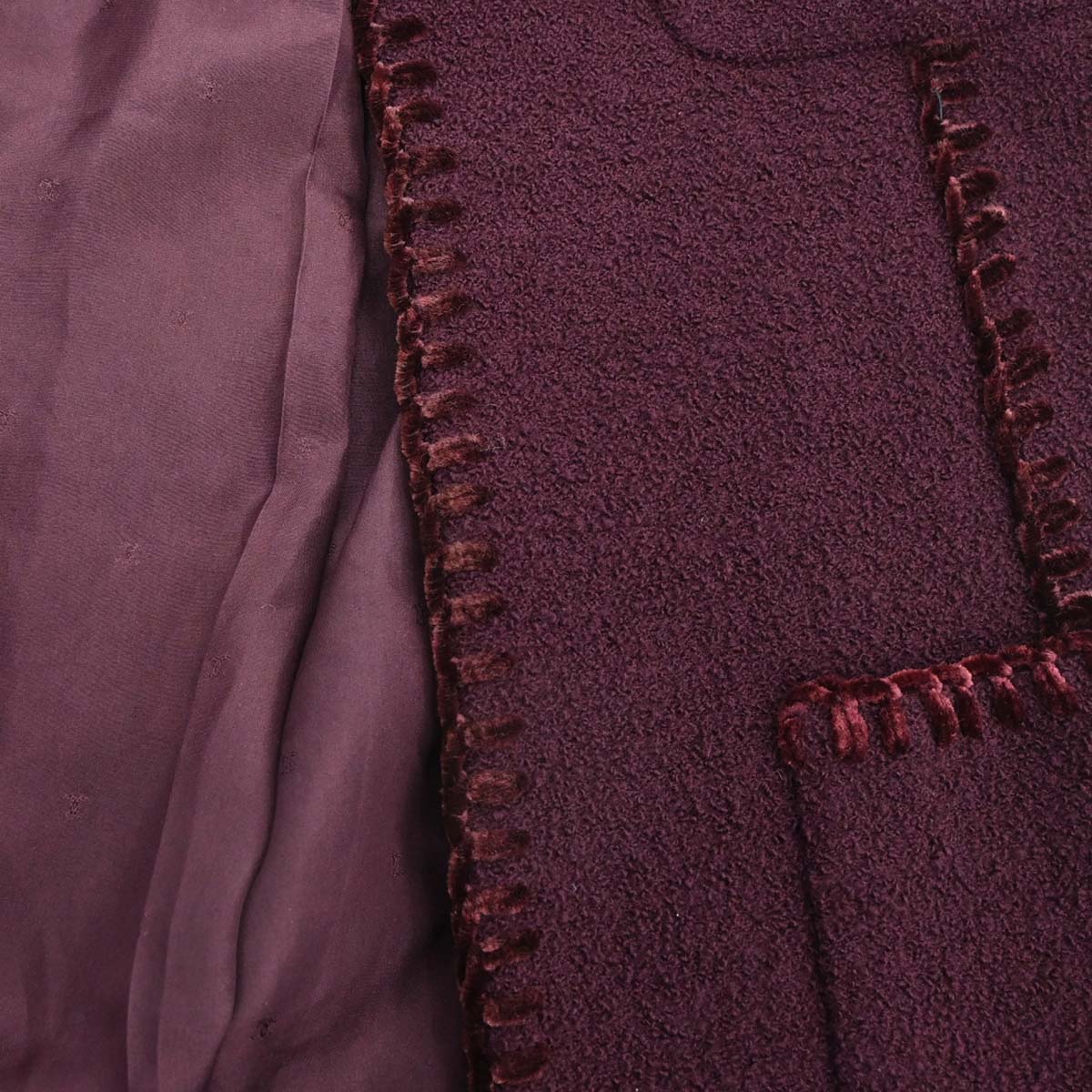 Chanel 1993 Collarless Jacket Brown #36