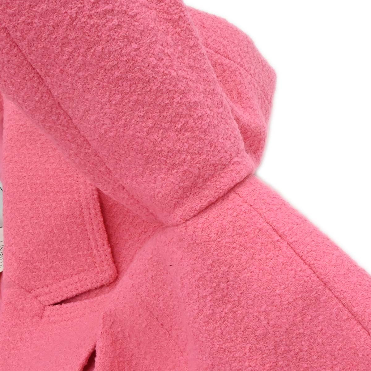 Chanel 1997 Tweed Setup Suit Jacket Skirt Pink #38