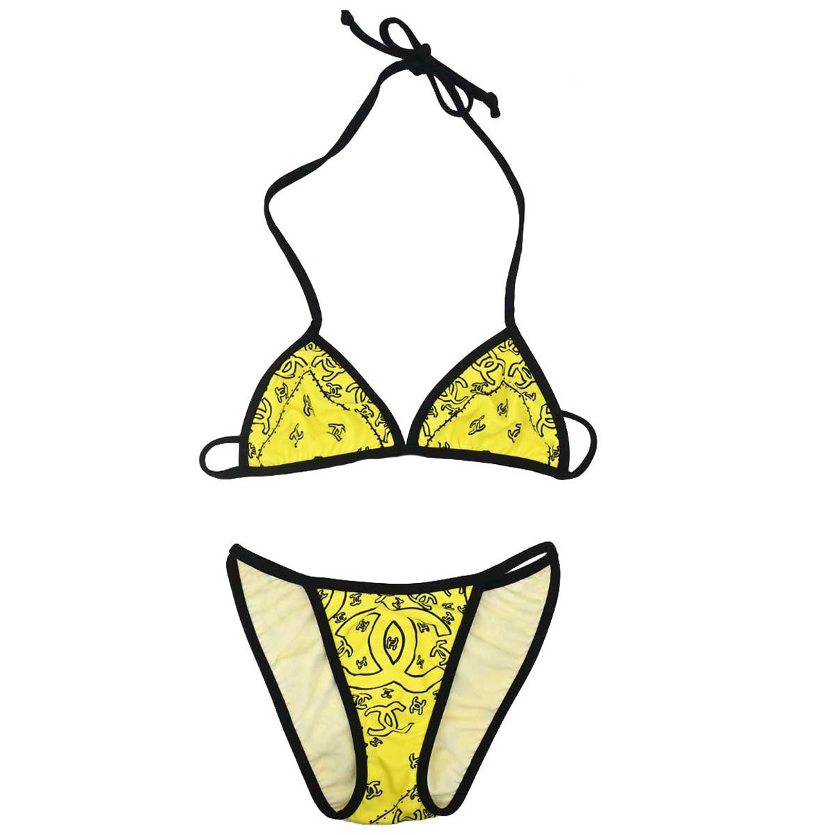 Chanel Swimwear Swimsuit Yellow #36
