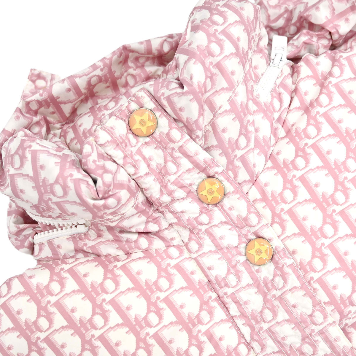 Christian Dior 2004 Trotter Puffer Jacket Pink #40