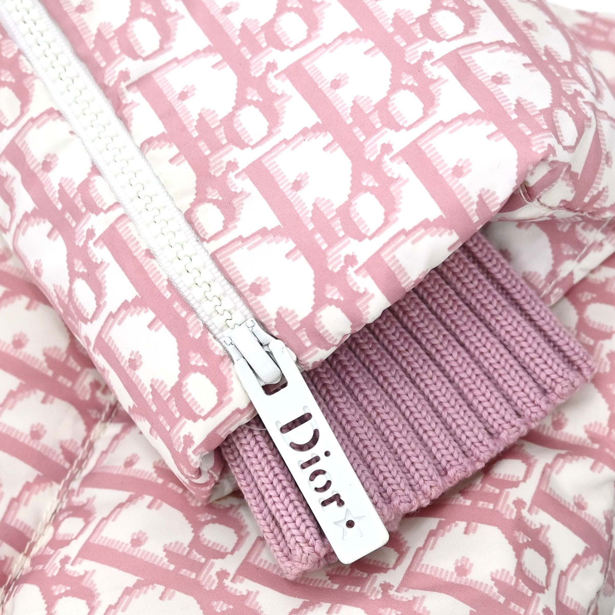 Christian Dior 2004 Trotter Puffer Jacket Pink #40