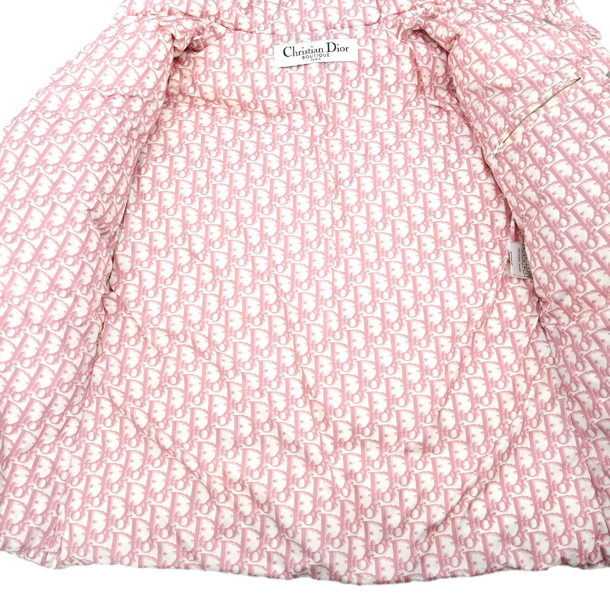 Christian Dior 2004 Trotter Puffer Jacket Pink #40