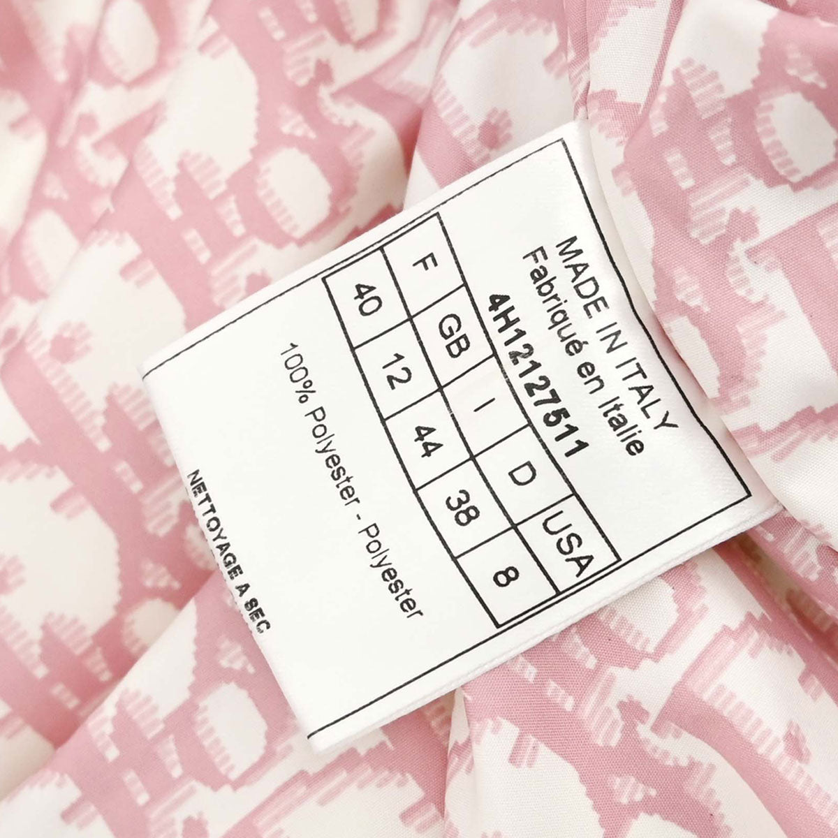 Christian Dior 2004 Trotter Puffer Jacket Pink #40